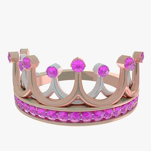 3D diamond ring