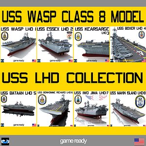 uss wasp lhd 3d max