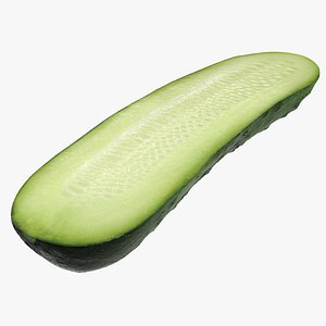 cucumber half 3D model
