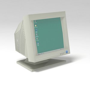 CRT Monitor Low Poly