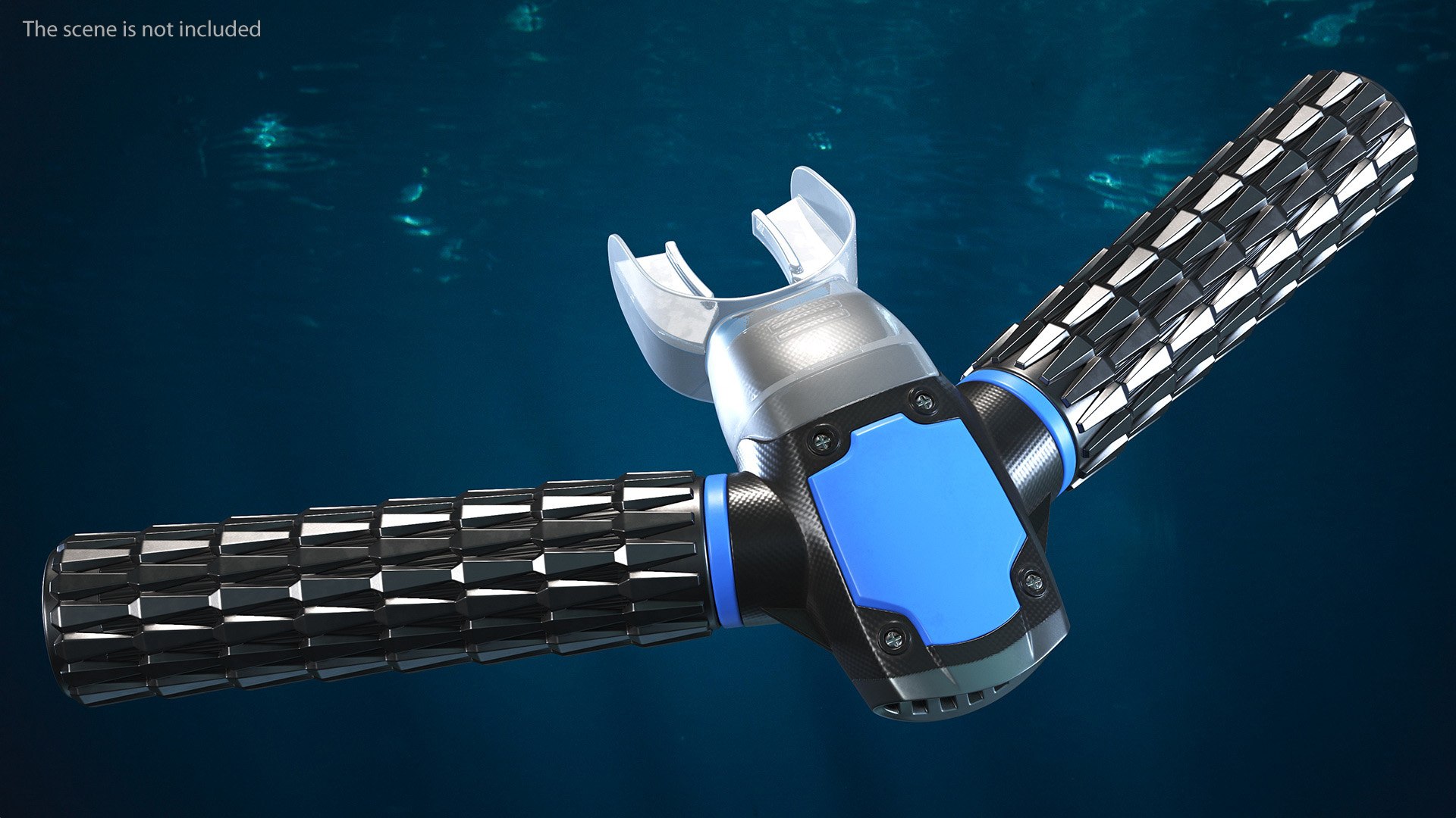 3D Model Underwater Breathing Device Blue - TurboSquid 2170131