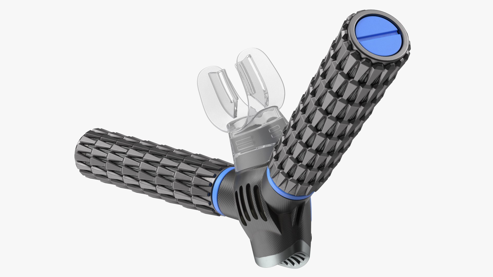Underwater Breathing Device Blue 3D model preview
