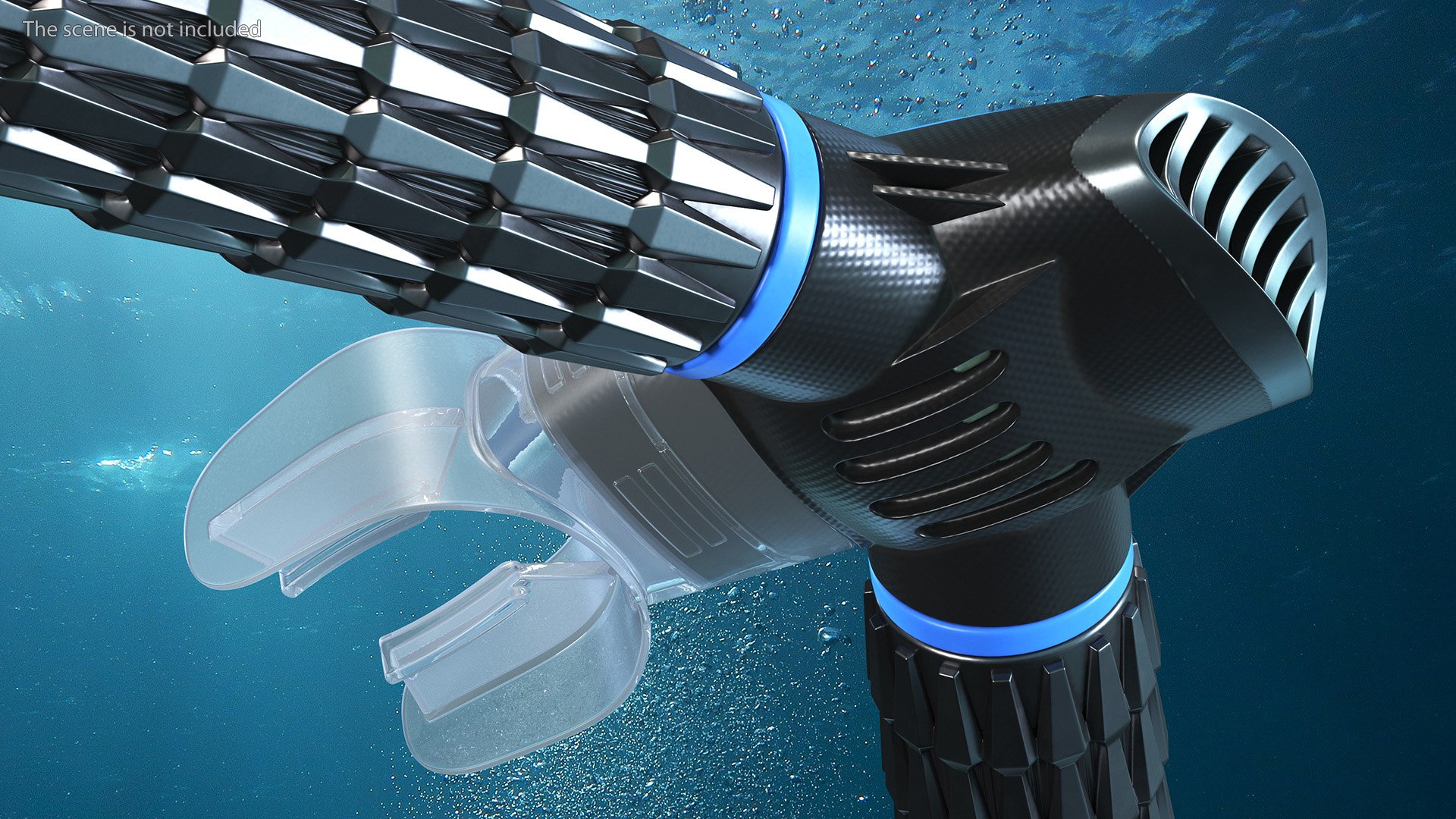 3D model Underwater Breathing Device Blue - TurboSquid 2170131