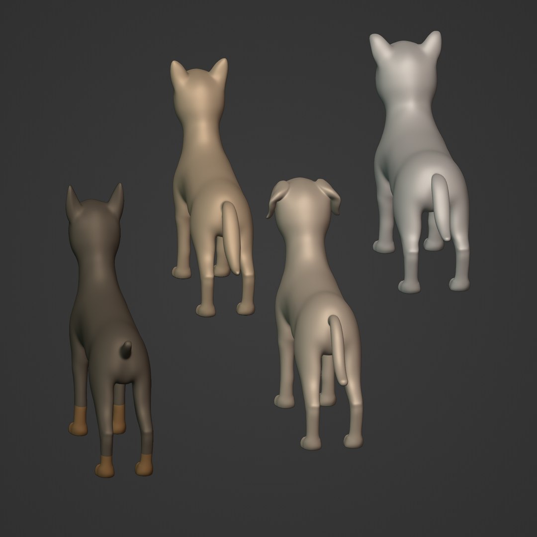 3D Cartoon Dog model - TurboSquid 2042195
