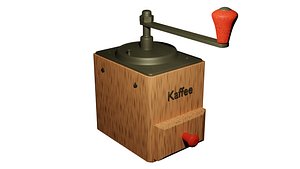 3D retro coffee grinder model