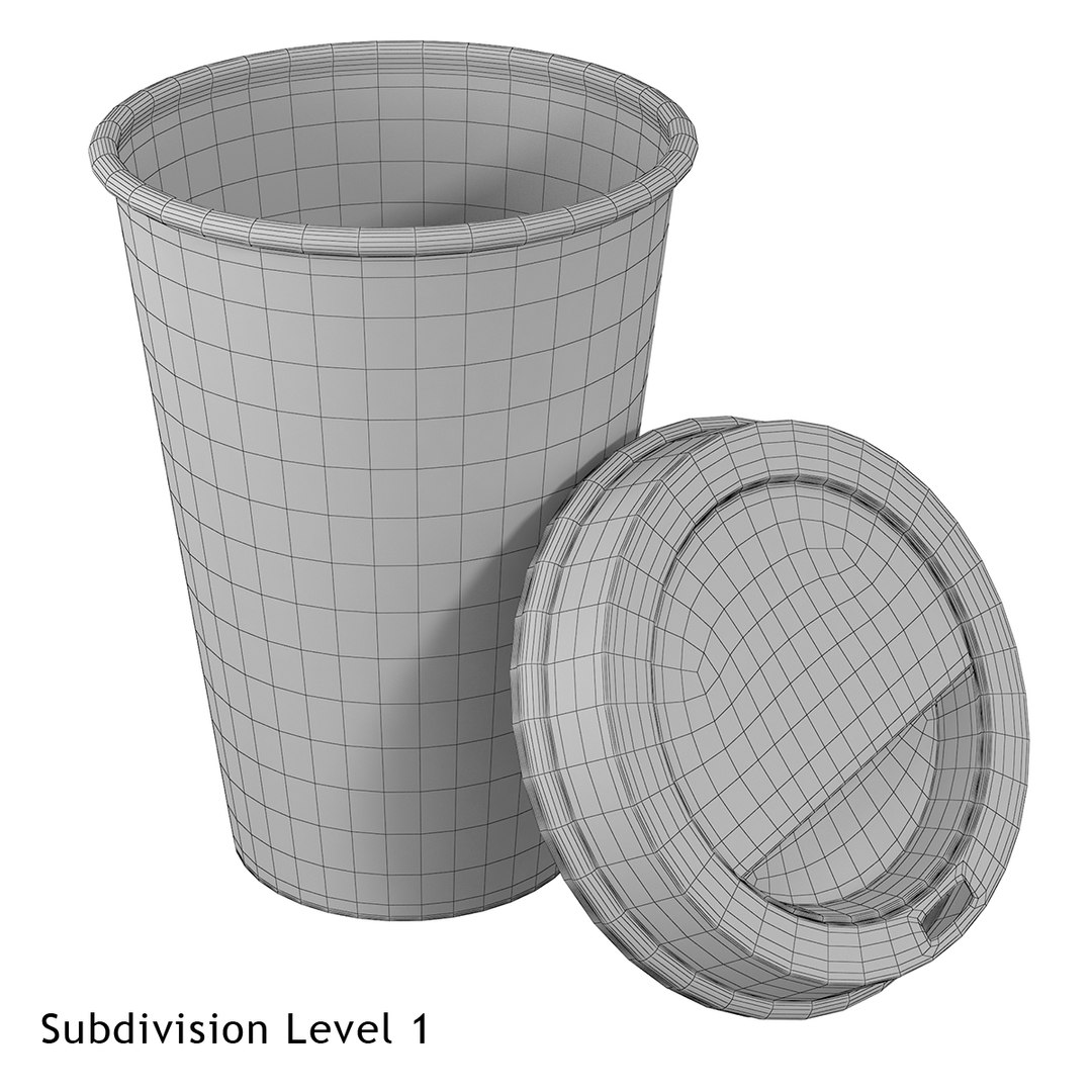 3d Paper Cup Model