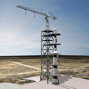 Musudan Ri - Taepo-Dong-2B Launch Tower