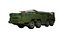 Lançador de mísseis Hwasong-6 SCUD-C de baixo poli
