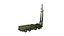 Lançador de mísseis Hwasong-6 SCUD-C de baixo poli