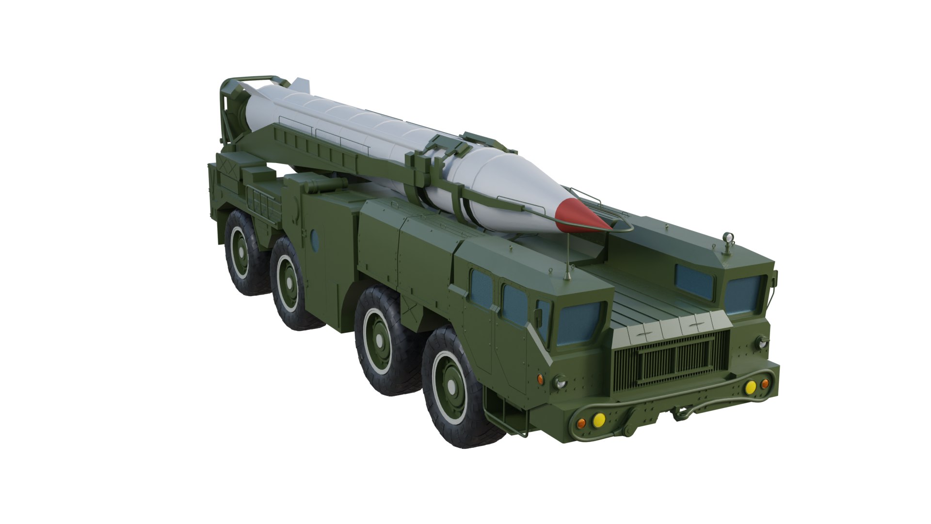 Low poly Hwasong-6  SCUD-C missile launcher model https://p.turbosquid.com/ts-thumb/5O/oazFQe/zx/5/png/1661672046/1920x1080/fit_q87/11b785a46a3d78641acbd3fd7dac2bad06295085/5.jpg