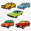 collezione di 30 auto low poly