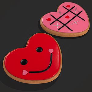 Valentines XOXO Cookie 3D