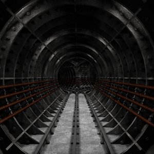3d model of underground rail tunnel