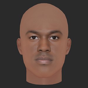 3D Low Poly Yahya Abdul-Mateen II Head