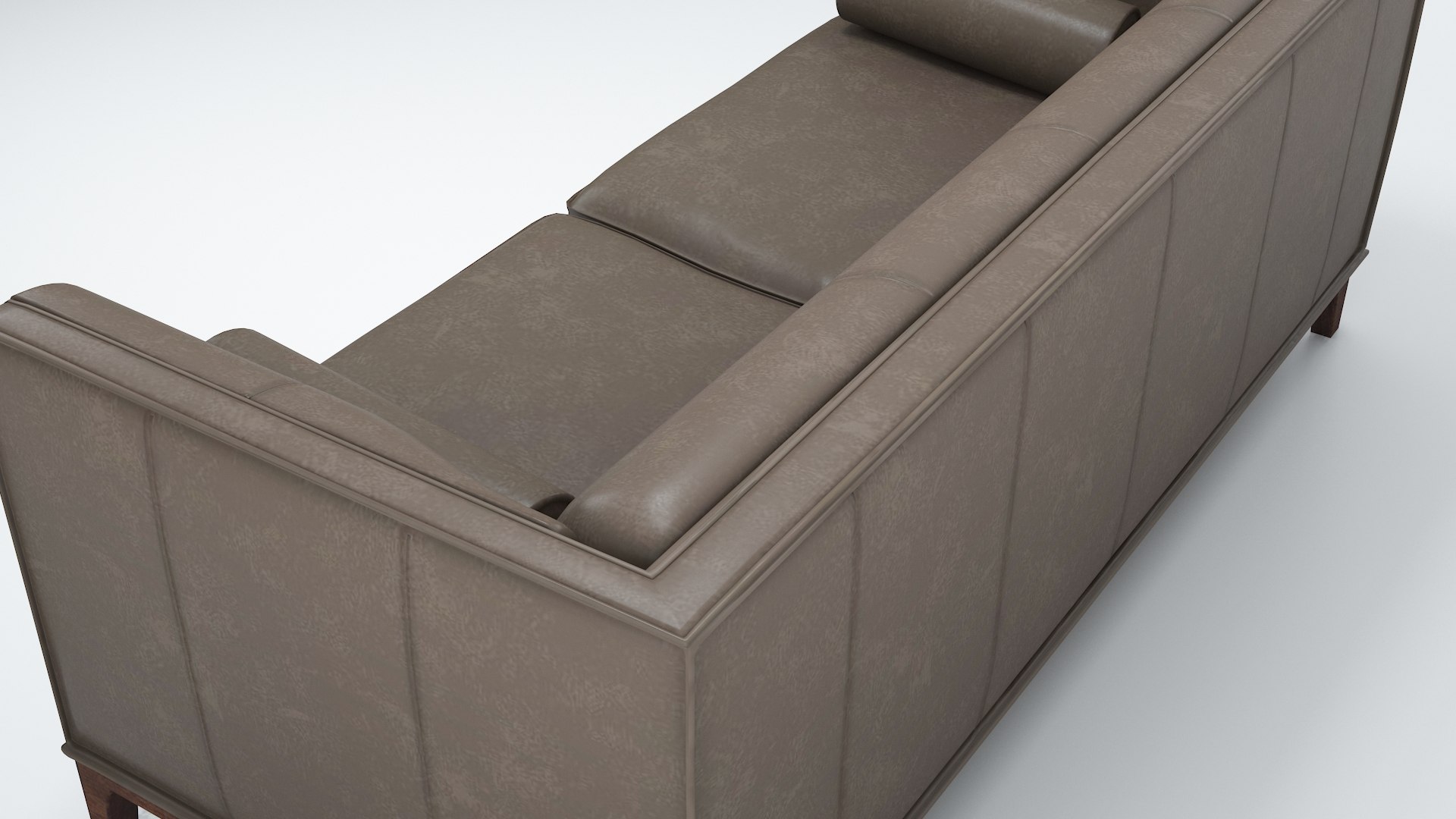 Ethan Allen Anderson Leather Sofa 2 3D Model TurboSquid 1959430