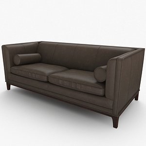 Ethan Allen Anderson Leather Sofa 2 3D model