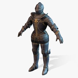 medieval horseman 3d model