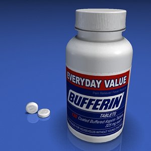 asprin bottle pills 3d model