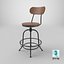3D realistic adjustable height industrial