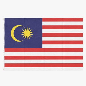 3D flag laying pose malaysia