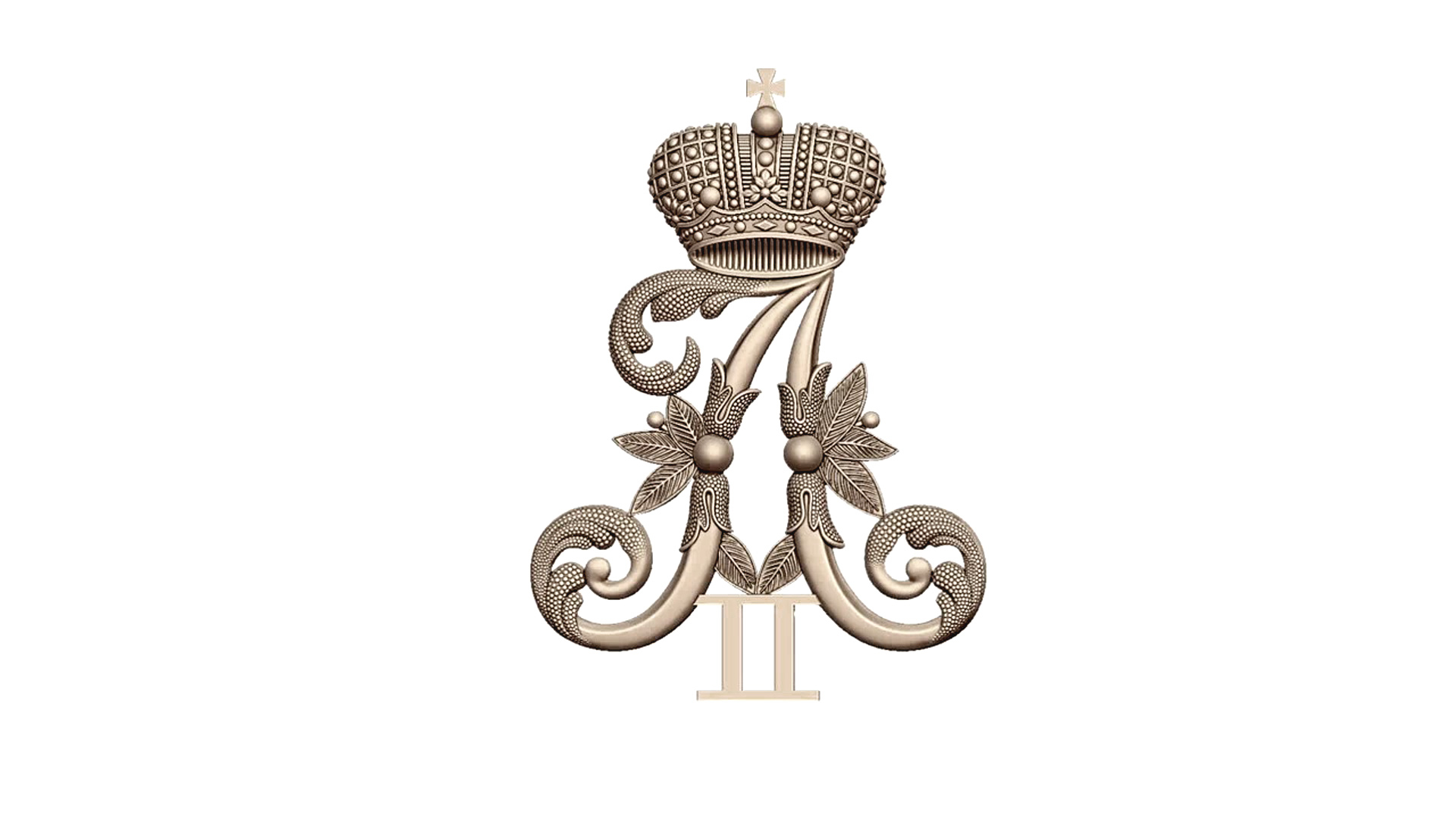 3D Monogram of Emperor Alexander II model https://p.turbosquid.com/ts-thumb/5P/9gwxCm/9h/venzela2/jpg/1733139071/1920x1080/turn_fit_q99/dd1102d53f6aabc46151960decc6f86cd43db81d/venzela2-1.jpg