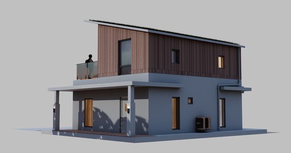 Eco-friendly House 3D model