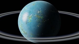 8K Alien Water Planet 8 3D model