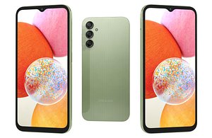 3D model Samsung Galaxy A14 Green Low Poly
