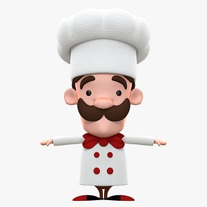 Cook Character 3D model