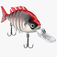 Multi Jointed Crankbaits Red Lure