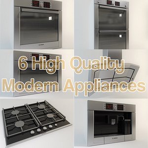 3ds max bosch kitchen appliance set