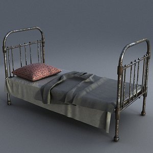 3D model old bed