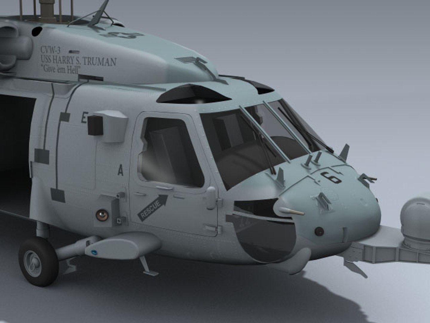 max hh-60h seahawk rescue helicopter