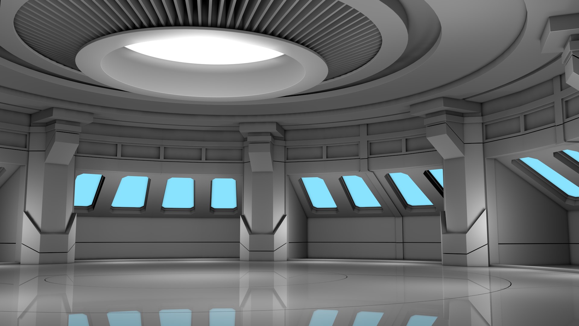3D Model Sci Fi Interior - TurboSquid 2107263