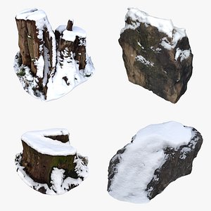 3D model Nature Snow Collection 05