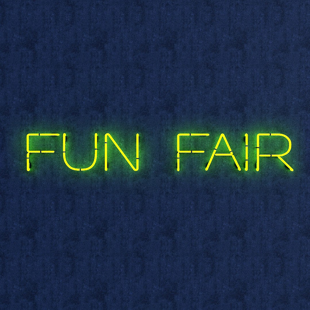 3D Funfair Neon Sign Model - TurboSquid 1455119