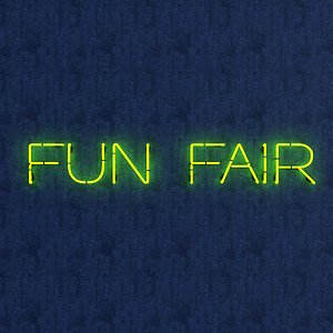 3D funfair neon sign model