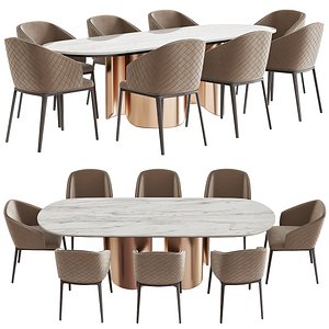 Dining Table and Louise Dining Chair