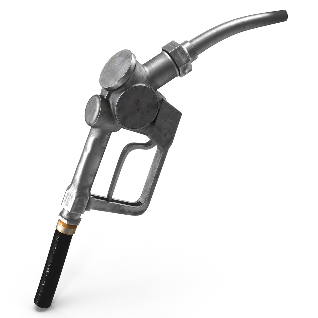 Retro Fuel Nozzle 3D model preview