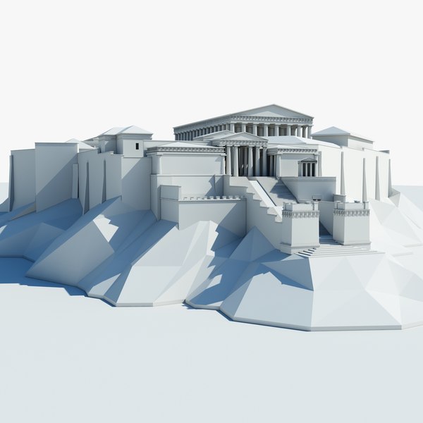 Die Akropolis (Athen, 5. Jahrhundert v. Chr.) - 3D-Modell - Mozaik