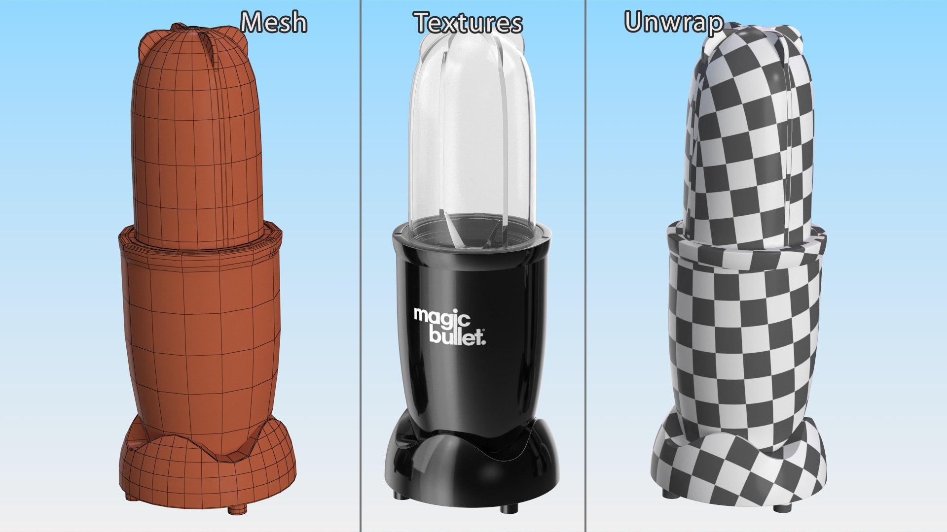 3D Personal Blender Magic Bullet Black Model - TurboSquid 2139801