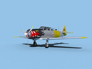 at-6 texan north american 3D model