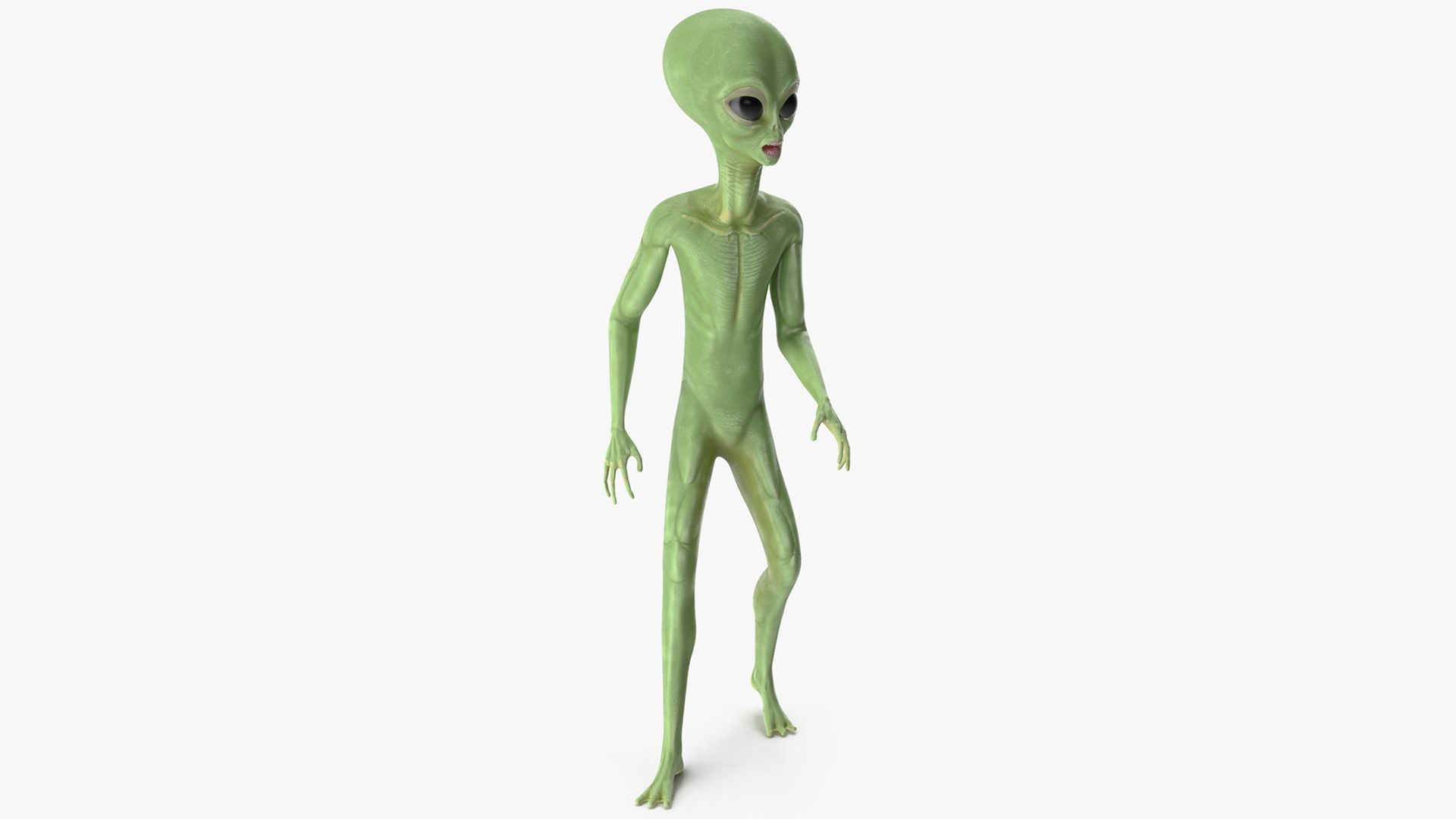 Cartoon Alien Rigged for Modo 3D model preview