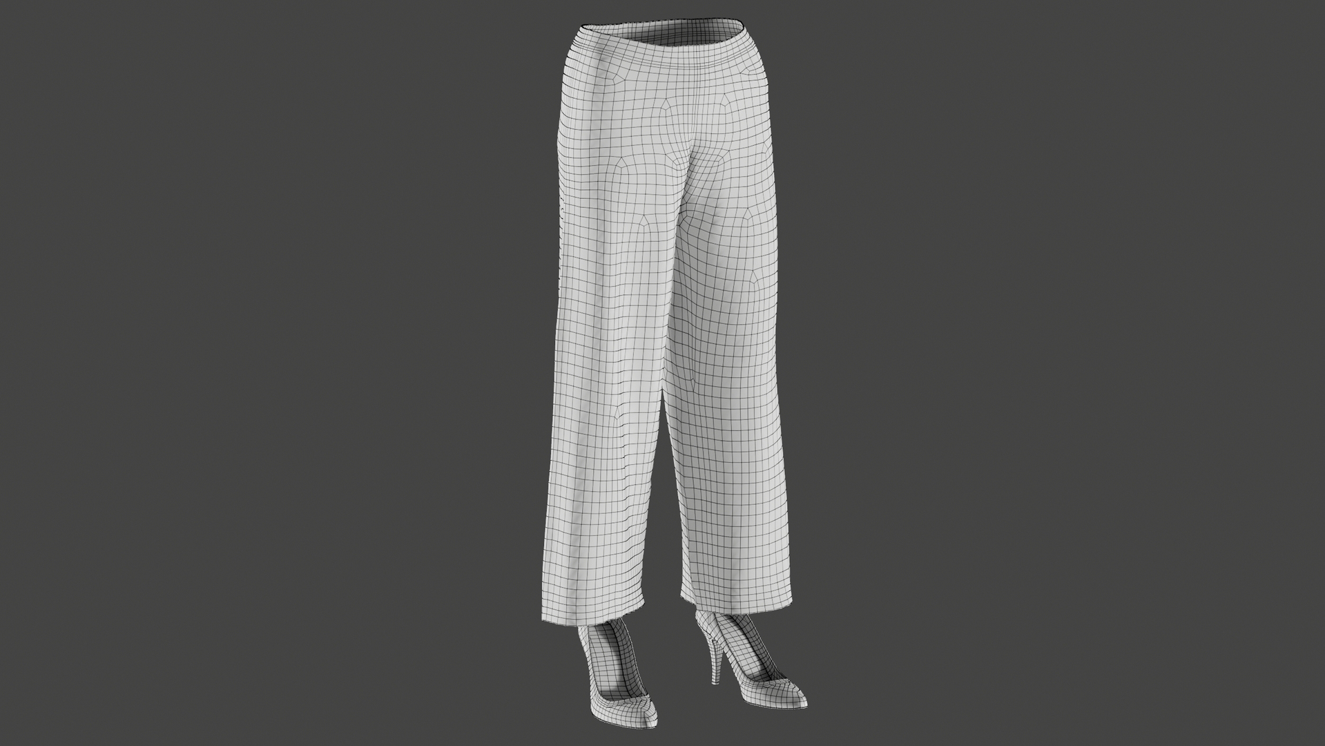 Mesh women s pants model - TurboSquid 1615615
