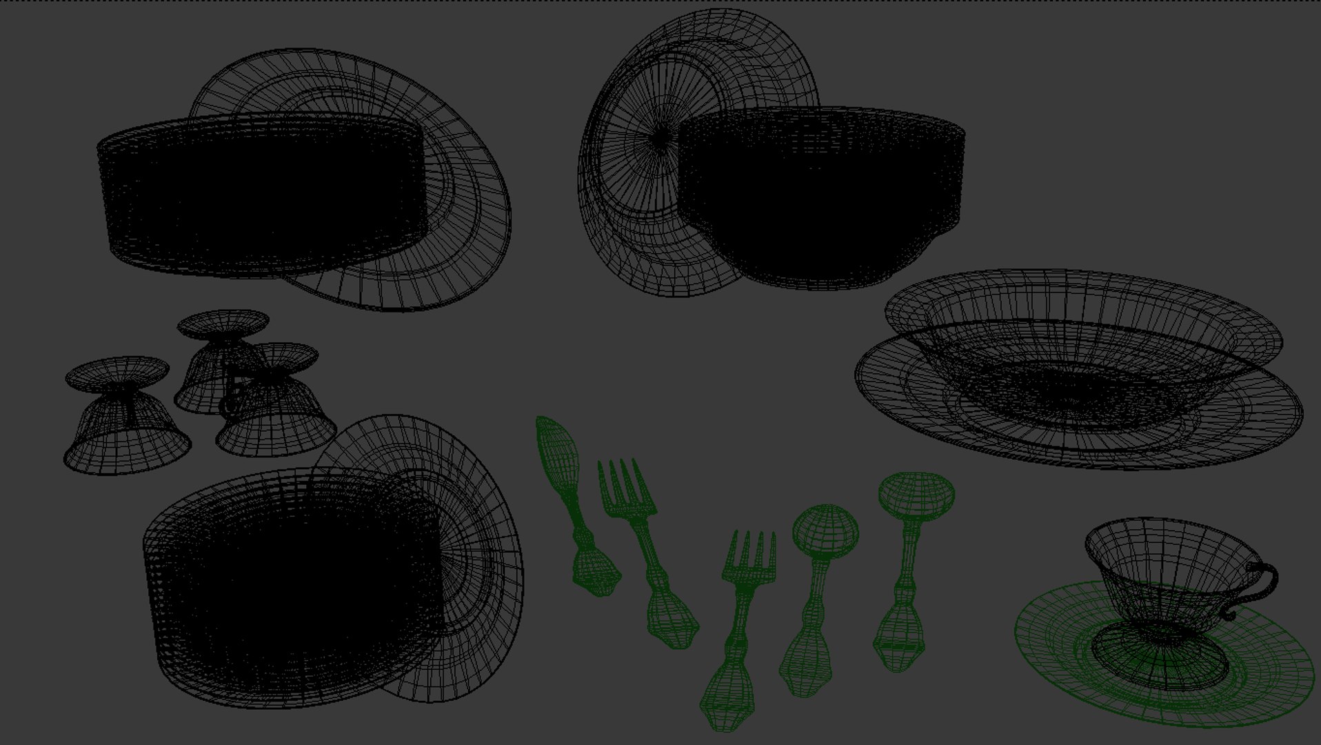 3D tableware wear https://p.turbosquid.com/ts-thumb/5P/wRKSjB/6vlKF0hX/all_pieces_wire/png/1533981813/1920x1080/fit_q87/5aa413c86aff6f0172d5e2e0138aacab09a92b33/all_pieces_wire.jpg