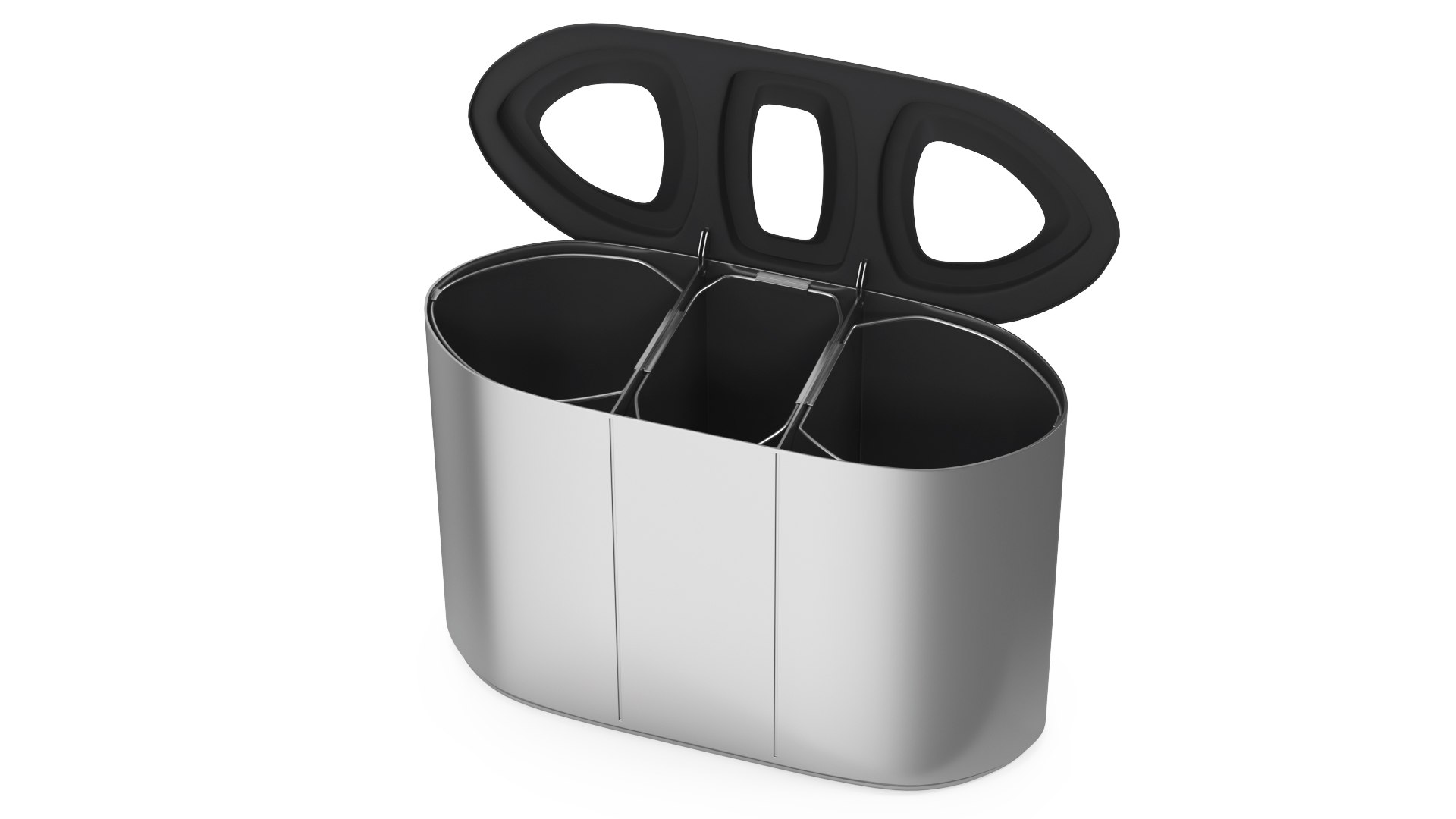 Recycle Bin Triple Aperture 3D model preview