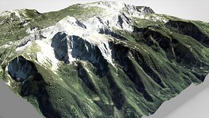 Mountain landscape Warscheneck Eastern Alps 3D model