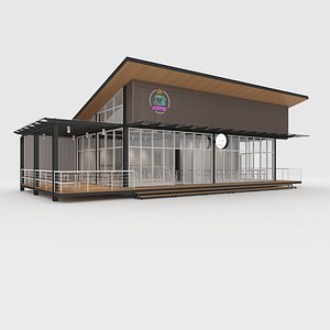 3D Cafe Modern 3 model
