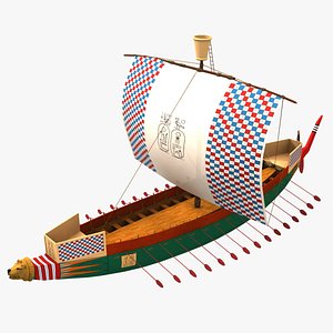 3d model ancient egypt warship kepnet