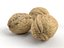 Juego de 3 nueces fotorealistas diferentes.